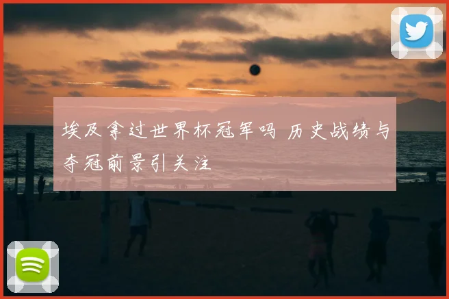 埃及拿过世界杯冠军吗 历史战绩与夺冠前景引关注